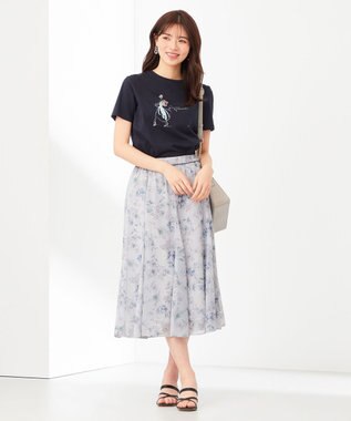 ANY SIS 【JIJI × any SiS】イラスト Tシャツ ネイビー