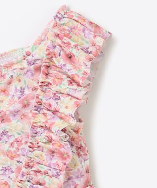 ANY KIDS 花柄 チュニック 水着 ピンク系花柄