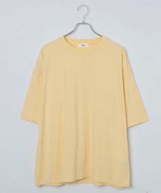 WEGO 【ユニセックス着用ITEM/綿100％/SMLXLサイズ】ビックコットンT ライトイエロー