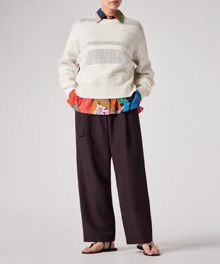 Paul Smith ミックスパターン クルーネックニット ホワイト