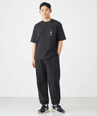 SHARE PARK MENS 【UVカット・吸水速乾・ストレッチ・軽量 】ポケットロゴTシャツ（L・XLサイズ） ブラック系