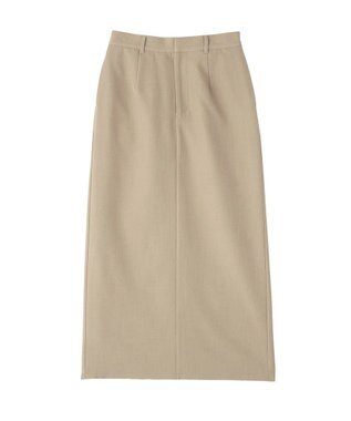 CRAFT STANDARD BOUTIQUE ＜セレモニー＞カットアウトヘムIラインスカート Beige