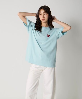 OP／FILA 【Ocean Pacific】ワンポイントベーシックTシャツ ライトブルー