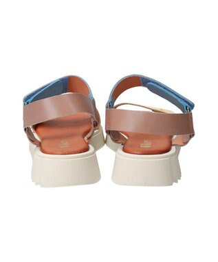 INTER-CHAUSSURES 【Wikers】ソフトスクエアトウ厚底サンダル イエローコンビ