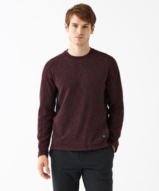 JOSEPH ABBOUD MOUNTAIN 【UNISEX】ランダムスラブリップ カットソー ワイン系