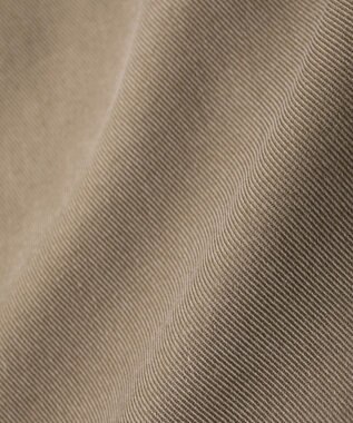 Green Parks 裾フリンジウ゛ィンテージ風シャツ Brown