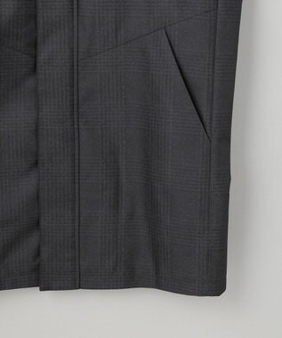 GOTAIRIKU 【仕事で着用可】ラスタードビー フーデッドブルゾン_地柄(24/25年モデル) ブラック×チェック地柄(24年新色)