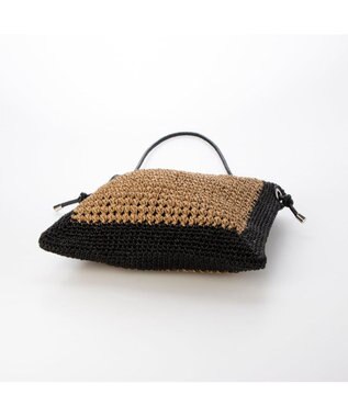 UNBILLION カシュカシュ cachecache / メタリックヤーンパネル編みトート ブラック