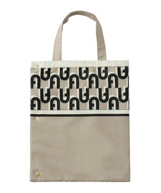 MOONBAT FURLA 傘袋 折りたたみ傘用 アーチロゴ／内側吸水生地 ベージュ