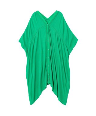 Green Parks ハシゴレースレーヨンクレープチュニック Green
