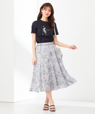 ANY SIS 【JIJI × any SiS】イラスト Tシャツ ネイビー