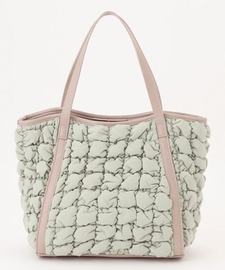 LA BAGAGERIE ポップコーンキルト2WAYトート Mサイズ ライトグリーン