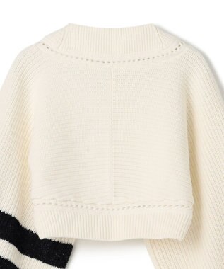 GRACE CONTINENTAL 畦ショートニットカーディガン ホワイト