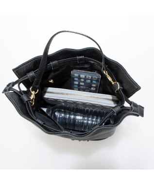 UNBILLION ペルケ perche / マルチスタッズ2wayドロストショルダー ブラック