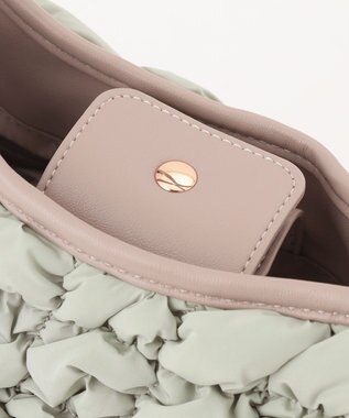 LA BAGAGERIE ポップコーンキルト2WAYトート Mサイズ ライトグリーン