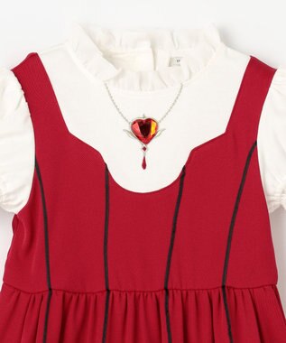 ANY KIDS 【カードキャプターさくら×any FAM】オープニング衣装風ワンピース (クリアカード編) レッド