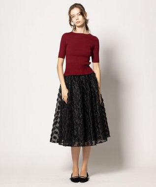 TOCCA 【洗える】RESONATE プルオーバー ボルドー系