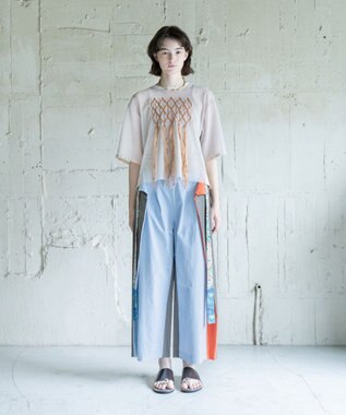 COQ 2WAY KNOT COTTON 前後2WAYパンツ スカイブルー