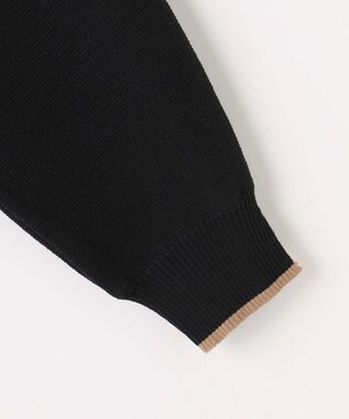 ANY L 【2SET】バイカラーニット×スエードスカートセット ブラック×キャメル