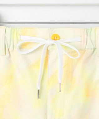 PW CIRCULUS 【MEN】タイダイ メッシュカーゴショーツ ゴルフ イエロー系5