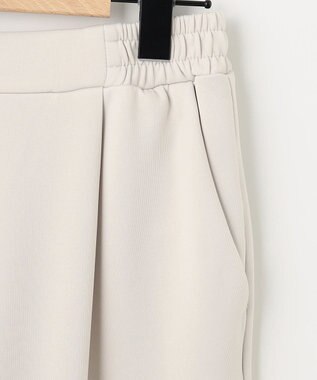 SHARE PARK LADIES 【洗える】ストレッチポンチ テーパードパンツ アイボリー系