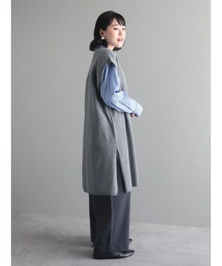 CRAFT STANDARD BOUTIQUE ジレニットワンピース Gray Mixture