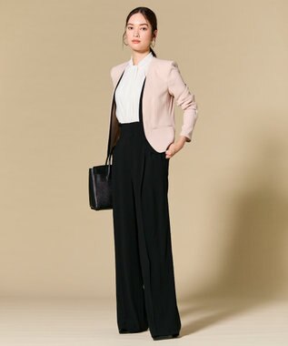 BEIGE， ANITA / ノースリーブタックブラウス White