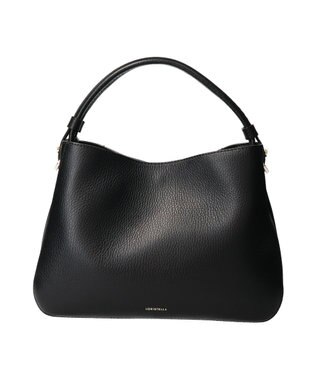 INTER-CHAUSSURES 【LORISTELLA】ミディアムサイズレザーハンドバッグ ブラック