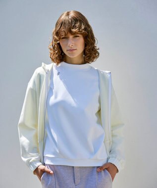 23区GOLF カラバリ豊富な8色展開【23Fondation/WOMEN】長袖 モックネックシャツ ホワイト系