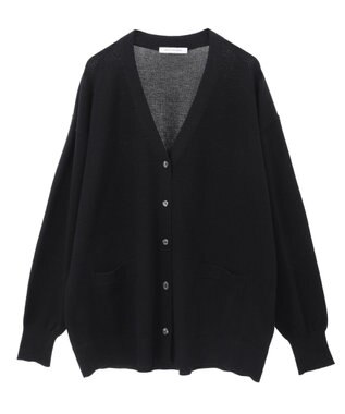 AMERICAN HOLIC Ｖネックポケット付きカーディガン Black