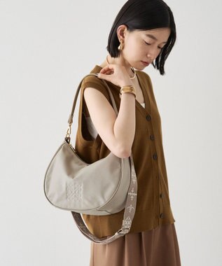 russet ＜360g/撥水性あり＞ コーデュラナイロン2wayショルダーバッグ(CE-1537) L.Greige