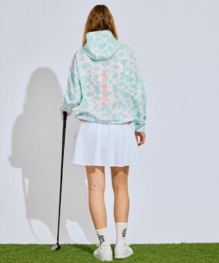 PW CIRCULUS 【撥水加工/ストレッチ】【WOMEN】アニマルドットブルゾン ゴルフウェア レディース ブルー系5