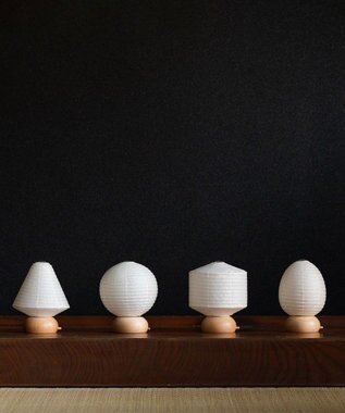 ちょうちん堂 【豆cocolan Muji】豆三角 ちょうちん ライト ホワイト