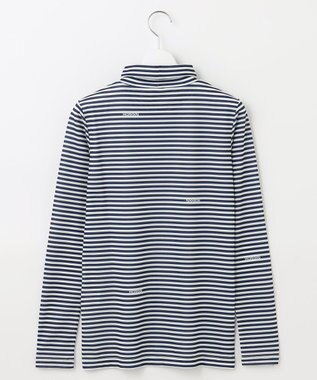 23区GOLF 【WOMEN】５０ｄカノコボーダー インナーシャツ ネイビー系1