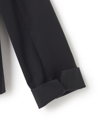 23区 S 【セットアップ対応/洗える】ストレッチポンチ ノーカラー ジャケット ネイビー系