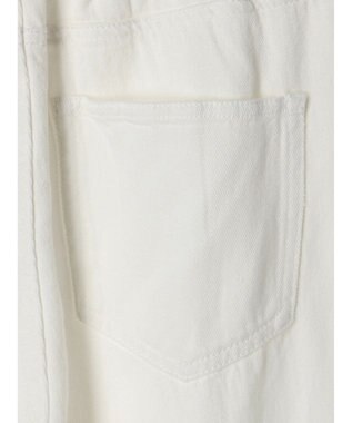 Green Parks ・ＥＬＥＮＣＡＲＥ　ＤＵＥ　ホワイトデニムタックパンツ White