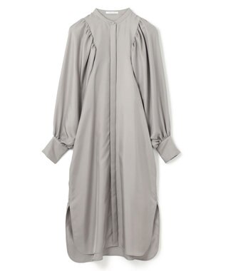 BEIGE， 【洗える】LISERONS / シルクパフワンピース L Gray