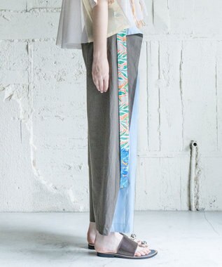 COQ 2WAY KNOT COTTON 前後2WAYパンツ スカイブルー