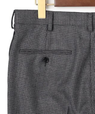 J.PRESS MEN 【定番 / セットアップ対応】マナードシルクホームスパン ガンクラブチェック スラックス ライトグレー系3