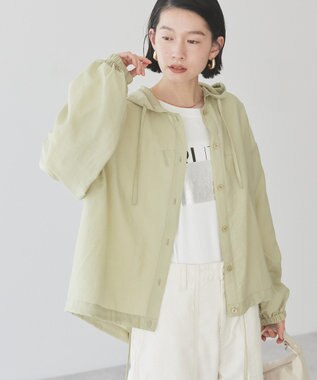 AMERICAN HOLIC フーディーシャツ Light Khaki