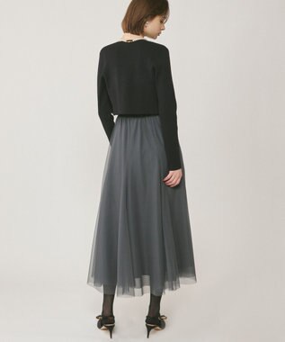 GRACE CONTINENTAL シャーリングベアドレス グレー