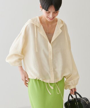 AMERICAN HOLIC フーディーシャツ Ivory