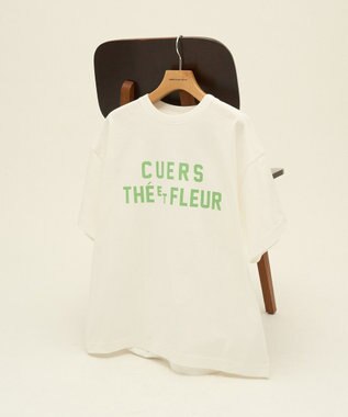 AMERICAN HOLIC デザインカレッジロゴプリントTシャツ Off White