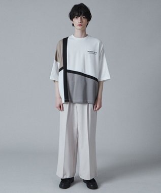 WEGO ドルマンポンチカラーブロックT（S） ベージュ