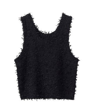 Green Parks ・ｓｗｉｎｇ　ｂｙ　２ｗａｙチュールヤーンベスト Black