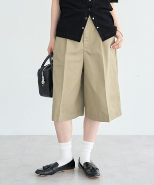 earth music&ecology タックハーフパンツ