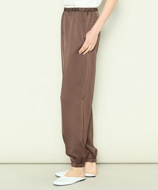 JOSEPH 【洗える】ドレーピーベネシャン　イージートラウザーズ Brown