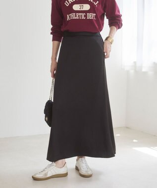 WEGO 【ANGIE VINTAGE】サテンマーメイドスカート ブラック