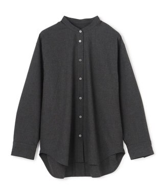 UNFILO ライトフランネル オーバーシャツ チャコール