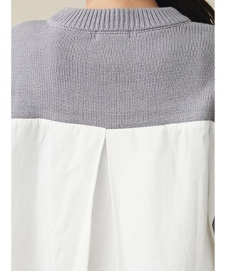 CRAFT STANDARD BOUTIQUE シャツドッキングニットプルオーバー Gray Mixture